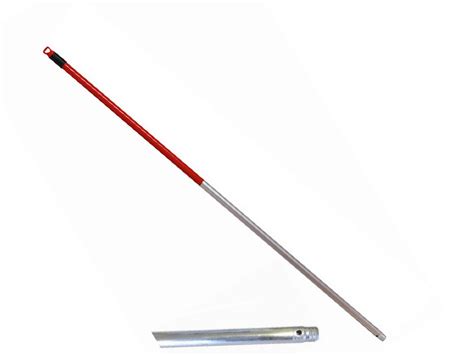 Manche Inox Rouge 1m40 Polydis