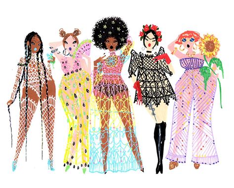 Art Prints Pidgin Doll Fashion Illustrations Techniques Fashion