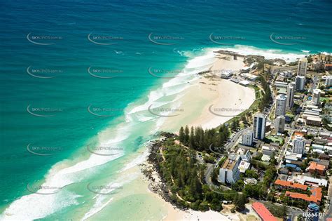 Greenmount And Rainbow Bay Coolangatta Qld Aerial Photography