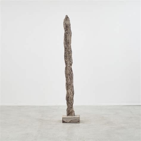 Pair Aldo Guarnieri totem sculptures Béton Brut