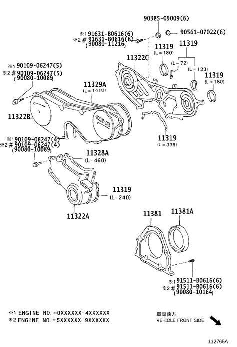 2019 Lexus Gx 460 Base Engine Crankshaft Seal Retainer Rear