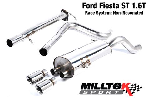 Milltek 80mm Cat Back Exhaust For 2014 Fiesta ST SSXFD100