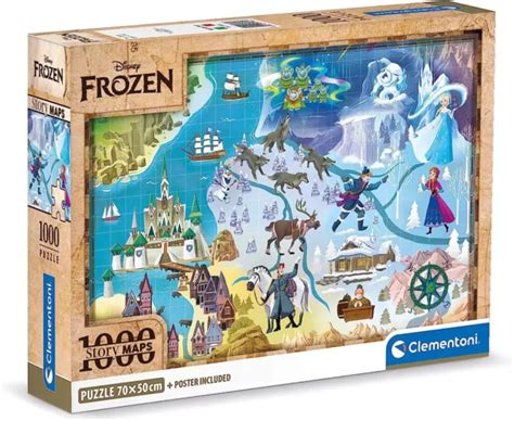 Clementoni Mapas Disney Reina De Las Nieves Puzzle De Piezas Con