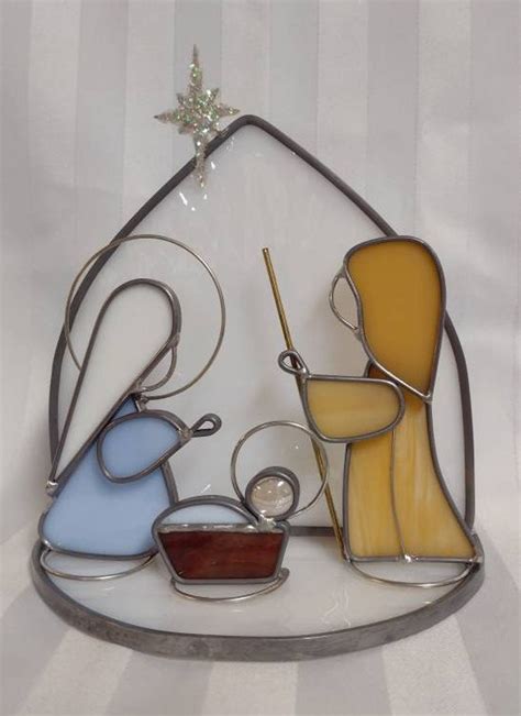 Nativity in Stained Glass - Etsy