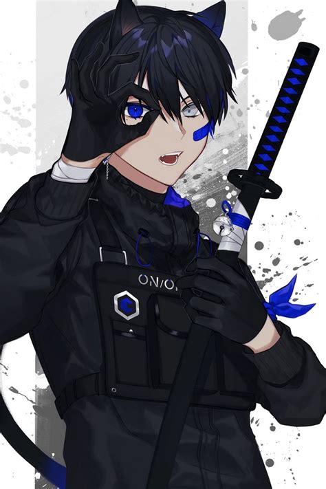 Anime Male Ninja With Black Hair