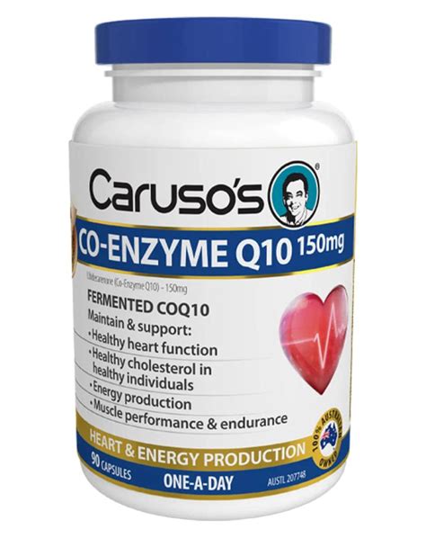 Carusos Co Enzyme Q10 150mg 90 Capsules