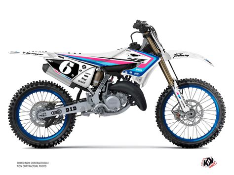 YAMAHA YZ 125 DIRT BIKE SPRINT GRAPHIC KIT BLUE - Kutvek Kit Graphik