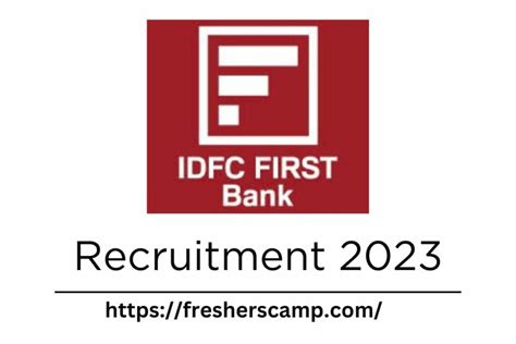 IDFC FIRST Bank Looking 2023 For Associate Manager Bangalore