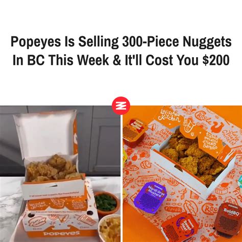 Popeyes Is Selling 300 Piece Nuggets In BC This Week It Ll Cost You