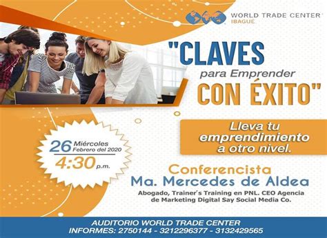 Conferencia Claves Para Emprender Con Exito Entretenimiento Tolima