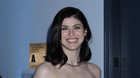 Alexandra Daddario Is Sculpted In A Sparkly Naked Dress In IG Pics