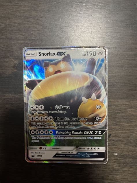 Pokémon TCG Snorlax GX SM Black Star Promos SM05 Promo eBay