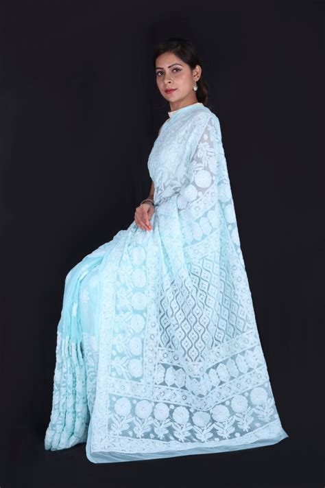 Buy Latest Collection of Lucknow Chikankari Women Sarees online