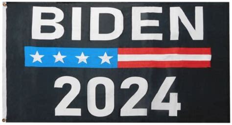 3x5 Biden 2024 Black Premium Quality 100D Woven Poly Nylon 3 X5 Flag