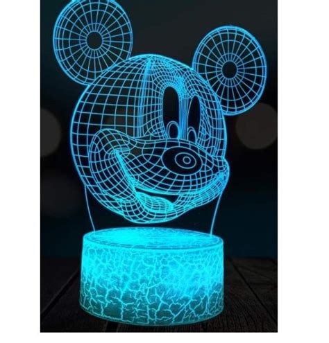 D Lamp Mickey Mouse Head Game Hub