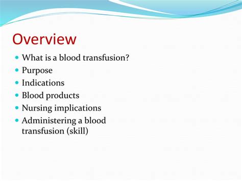 Blood Transfusions Ppt PPT