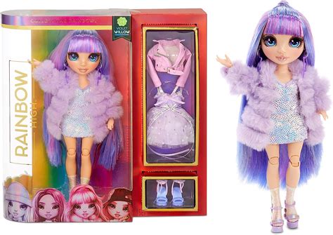 Amazon Rainbow High Violet Willow Purple Clothes Fashion Doll