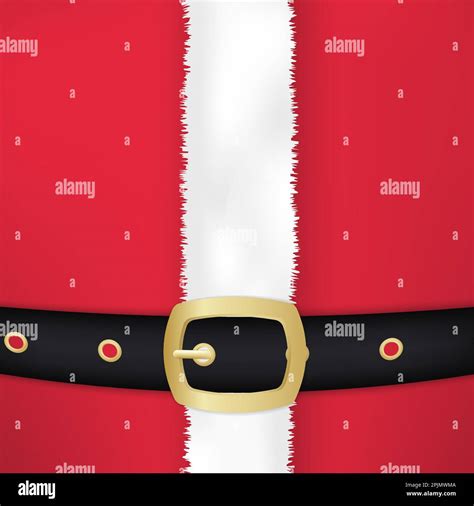 Santa Claus Belt And Coat Christmas Card Design Christmas Greeting