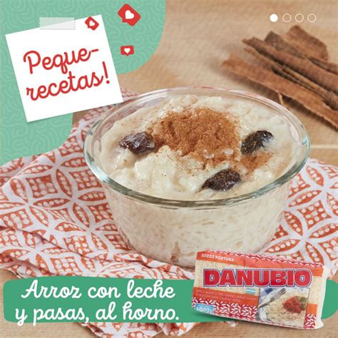 Peque Recetas Arroz Con Leche Y Pasas Al Horno Molinos Danubio S A