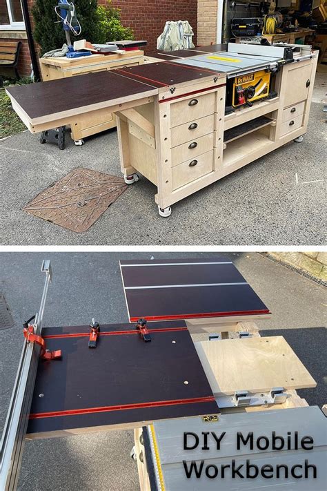 Diy Table Saw And Router Table Station Mobile Workbench Workbench