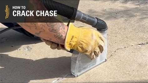 How To Crack Chase Concrete With An Angle Grinder Dustless