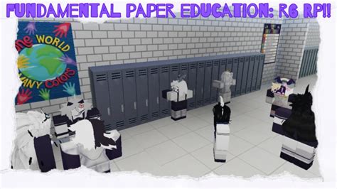 Educaci N De Papel Fundamental R Rp K Roblox