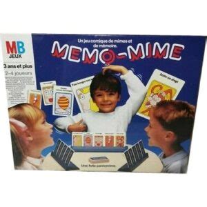 Mémo Mime MB Jeux années 90 Ludessimo jeux de société jeux et