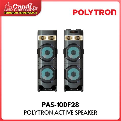 Jual Polytron Active Speaker Dual Woofer 10 Inch Pas 10df28 Shopee