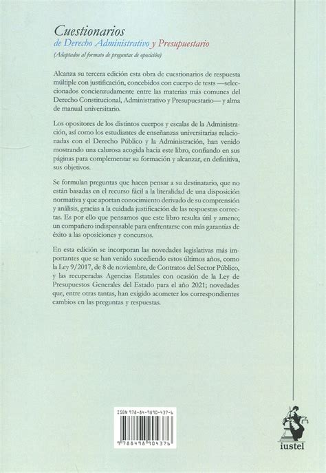 Cuestionarios Derecho Administrativo Presupuestario