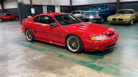 Low Mile Crimson Ford Mustang Svt Cobra Will Certainly Not Bloody