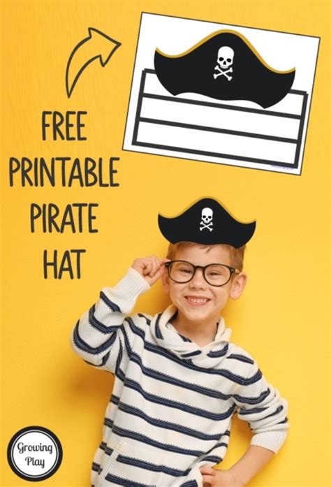 Pirate Hat Printable - FREE PDF - Growing Play