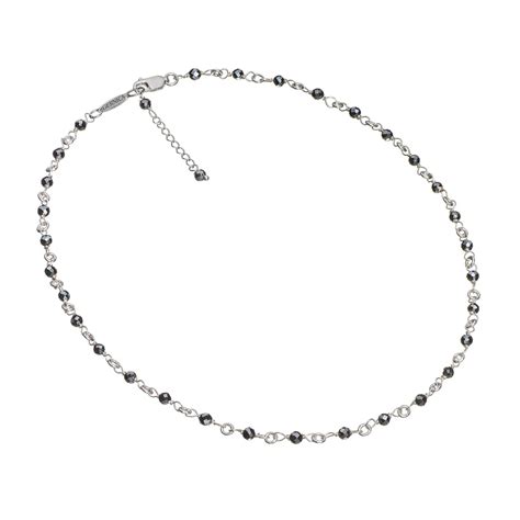 Плетеное колье из терагерца и серебра – GERNICA JEWELRY