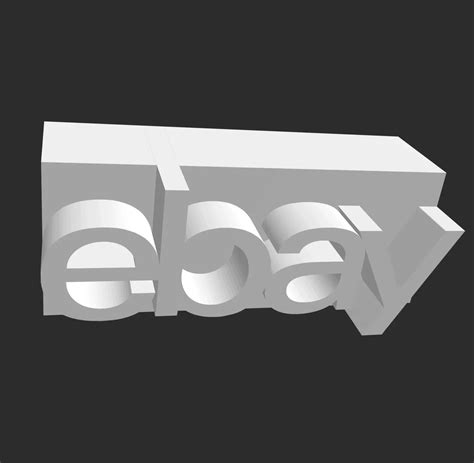 Ebay Logo 3d Models Download Creality Cloud