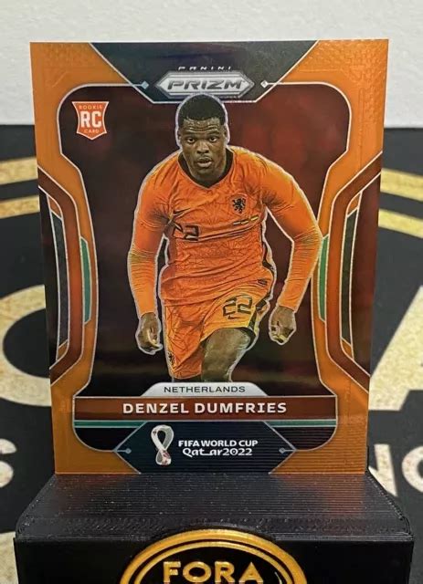 2022 PANINI PRIZM Coppa Del Mondo Denzel Dumfries Paesi Bassi ARANCIONE