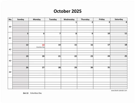 Printable October 2025 Calendar With Notes Roze Wenona