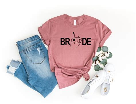 Bride And Tribe Shirts Bride Squad Shirt Ring Finger Etsy