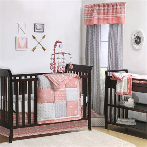 The Peanut Shell Woodland Pixie 4 Piece Crib Bedding Set Wayfair