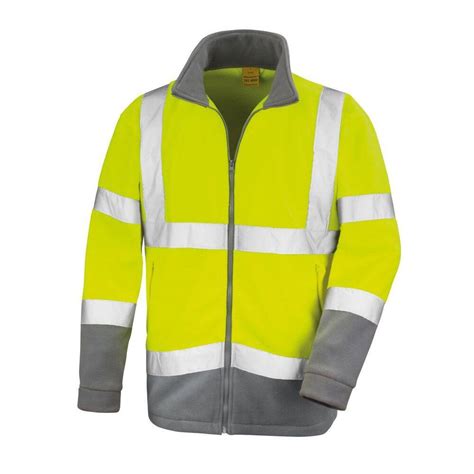 Veste Polaire Haute Visibilit Result Safety Microfleece Classe Jaune