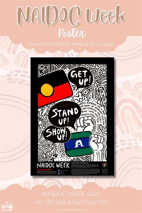 Naidoc Week Poster Get Up Stand Up Show Up In 2022 Naidoc Week