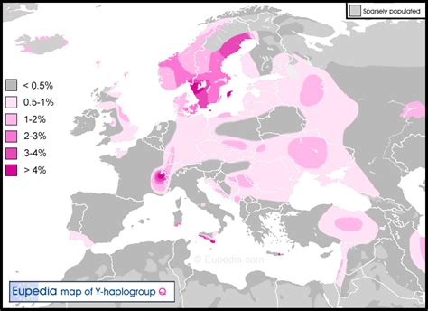 Distribution maps of Y-chromosomal haplogroups in Europe, the Middle ...