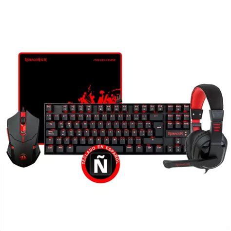 Combo Redragon K Bb Teclado Mec Nico Mouse Pad Diadema