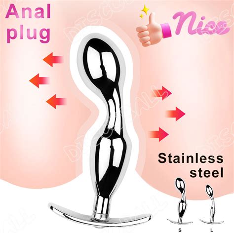 Stainless Steel Anal Butt Plug Anus Vagina Opener Expander Sex Toys Men