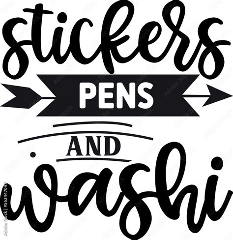 Stickers Pens Washi Svg Planner SVG Bundle SVG Planner Bundle