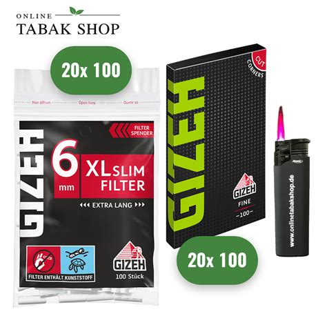 Gizeh XL Slim Filter Blättchen online kaufen Online Tabak Shop