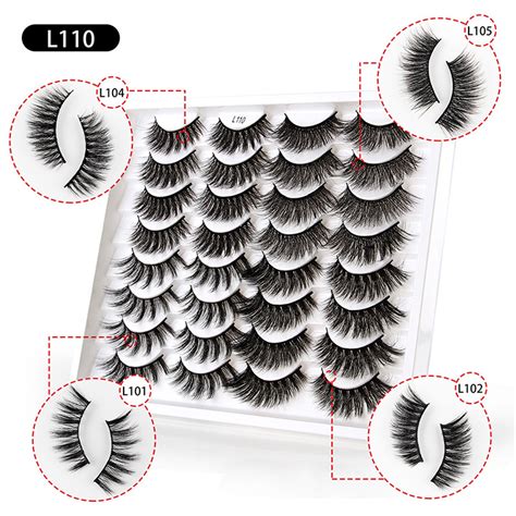 Eyelashes Various Styles Mixed Lashes Pack Volume Natural Wispy