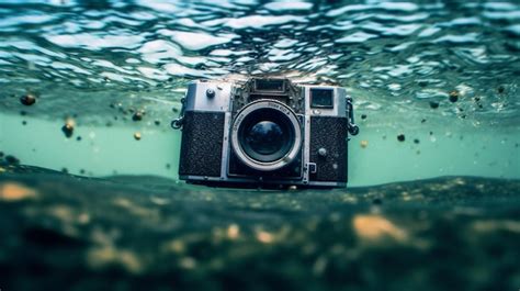 Premium AI Image | An underwater perspective using a waterproof camera