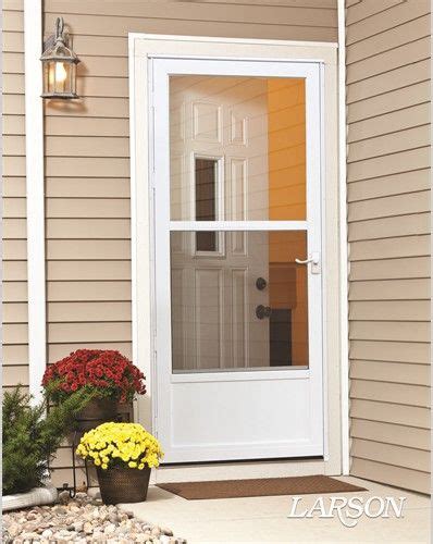 Larson Savannah 36 In X 81 In White Mid View Retractable