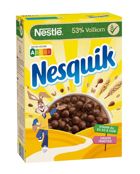 Nesquik Nestlé Nesquik Knusper Frühstück Schoko Cerealien mit Vollkorn