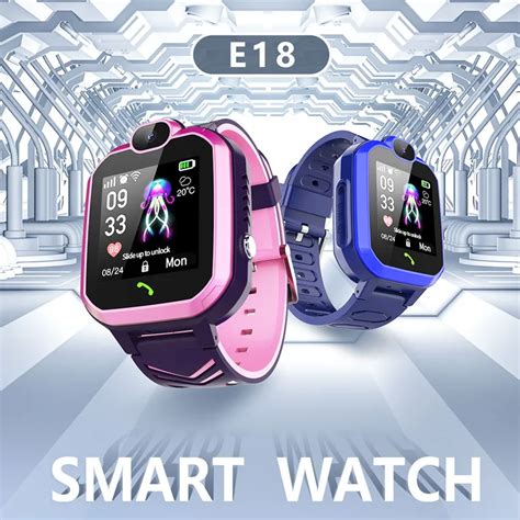 Montre Connect E Pour Enfant Smartwatch Moniteur De T L Phone Tanche