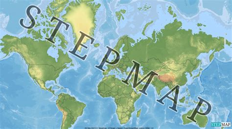 StepMap - Welt - Landkarte für Welt